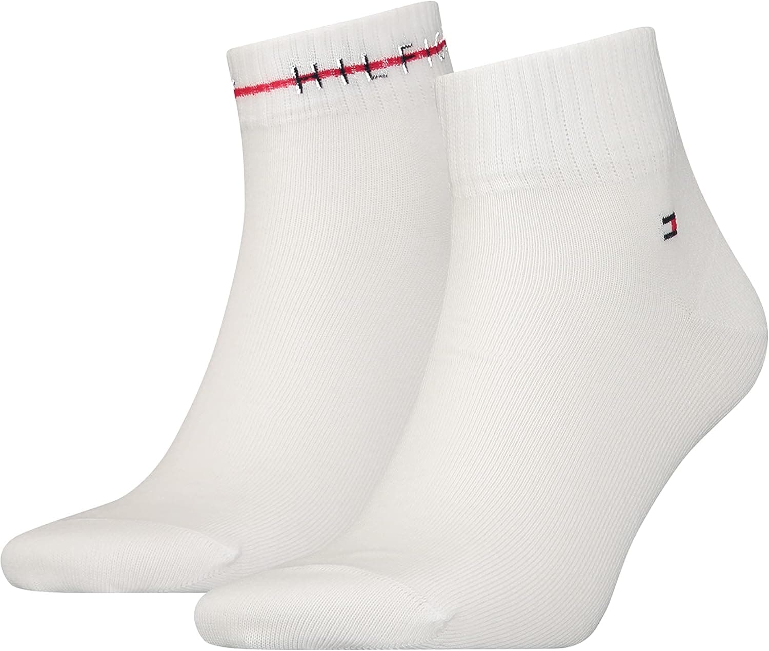 Tommy Hilfiger Quarter Meias (pacote de 2) para homem