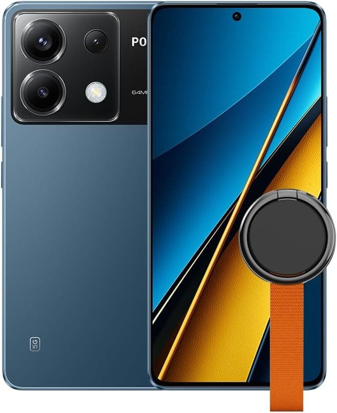 Xiaomi Poco X6 - Smartphone de 12 + 256 GB, ecrã AMOLED de 120 Hz 1,5 K, Snapdragon 7s Gen 2, câmara tripla de até 64 MP, 5000 mAh, azul