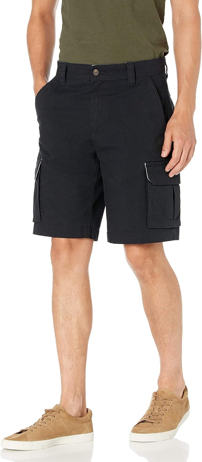 Amazon Essentials Calções cargo elástico Ripstop leve de 25,4 cm para homem-padrão