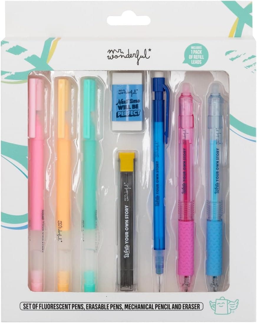 Mr. Wonderful Writing Set | Conjunto de escrita criativo para criar desenhos originais