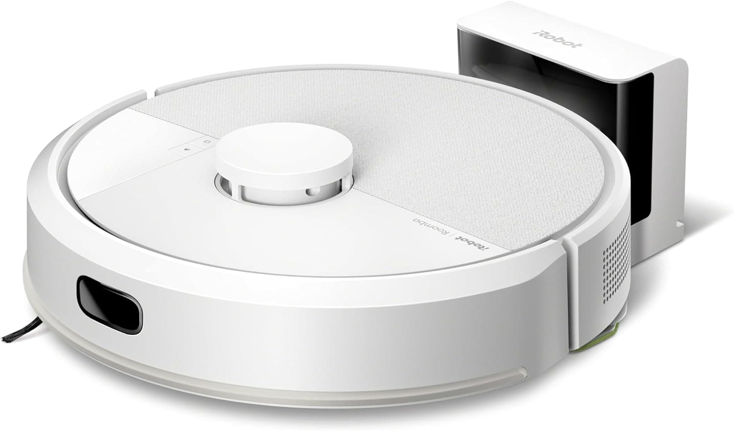iRobot Roomba 105 Combo, aspirador e esfrega, Clearview LiDAR mapeamento inteligente, 7000 Pa, 120 mins, 4 fases, SmartScrub, evita obstáculos, zonas de exclusão, recarga e retoma, aplicativo, 3 modos