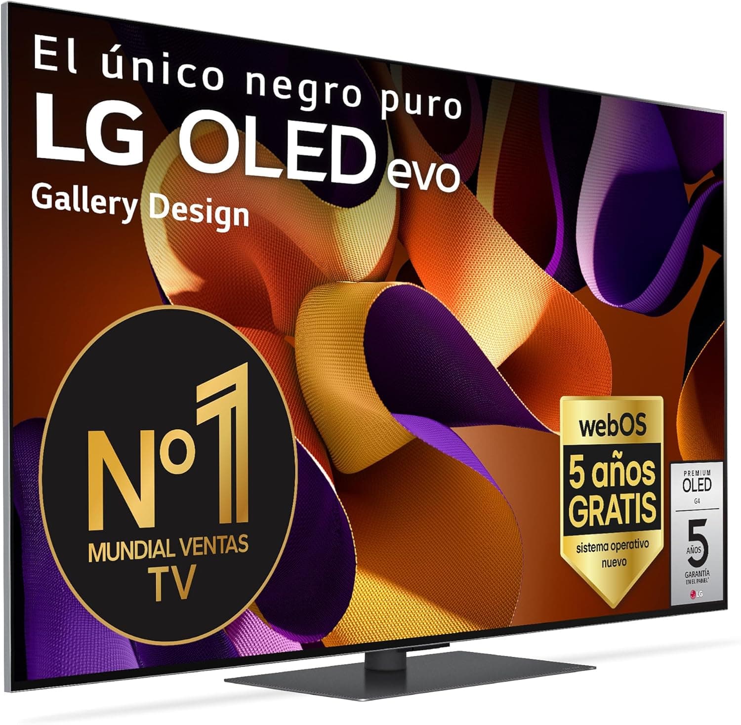 LG OLED55G46LS, 55", OLED EVO 4K, série G4, Smart TV, WebOS24, processador a11, visão Dolby, Dolby Atmos, webOS 24, 3840 x 2160, TV Gaming, 144 Hz, preto