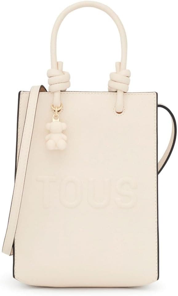 TOUS Pop Mini 395910464-008 | Mini bolsa bandolete bege para mulher
