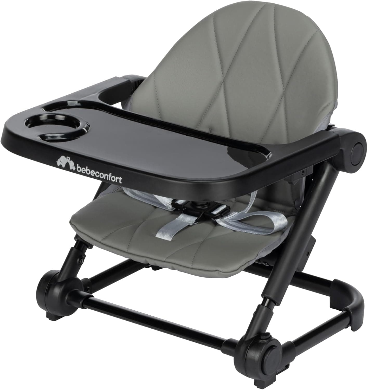Bebeconfort Moly, cadeira elevadora para crianças, 6 m - 3 anos, 9 - 15 kg, cadeira alta portátil para bebés leve, dobrável compacto, 3 altura ajustável, assento de mesa, 3 posições de bandeja, Tinted