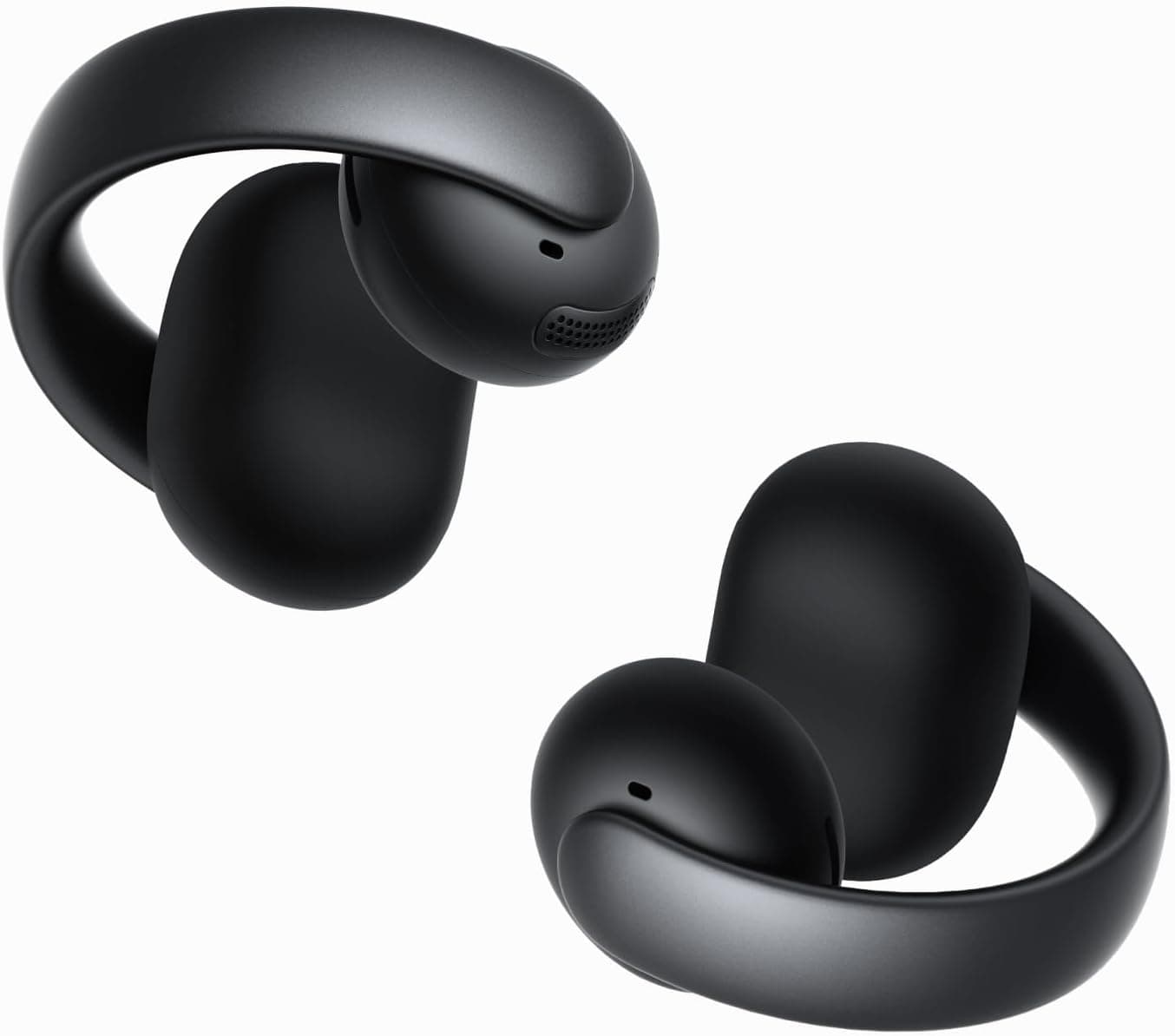 Soundcore AeroClip da Anker, auriculares open-ear, conforto adaptável, chamadas nítidas com 4 microfones com IA, ajuste estável, altifalantes de 12 mm para um som claro, forma de anel aberto
