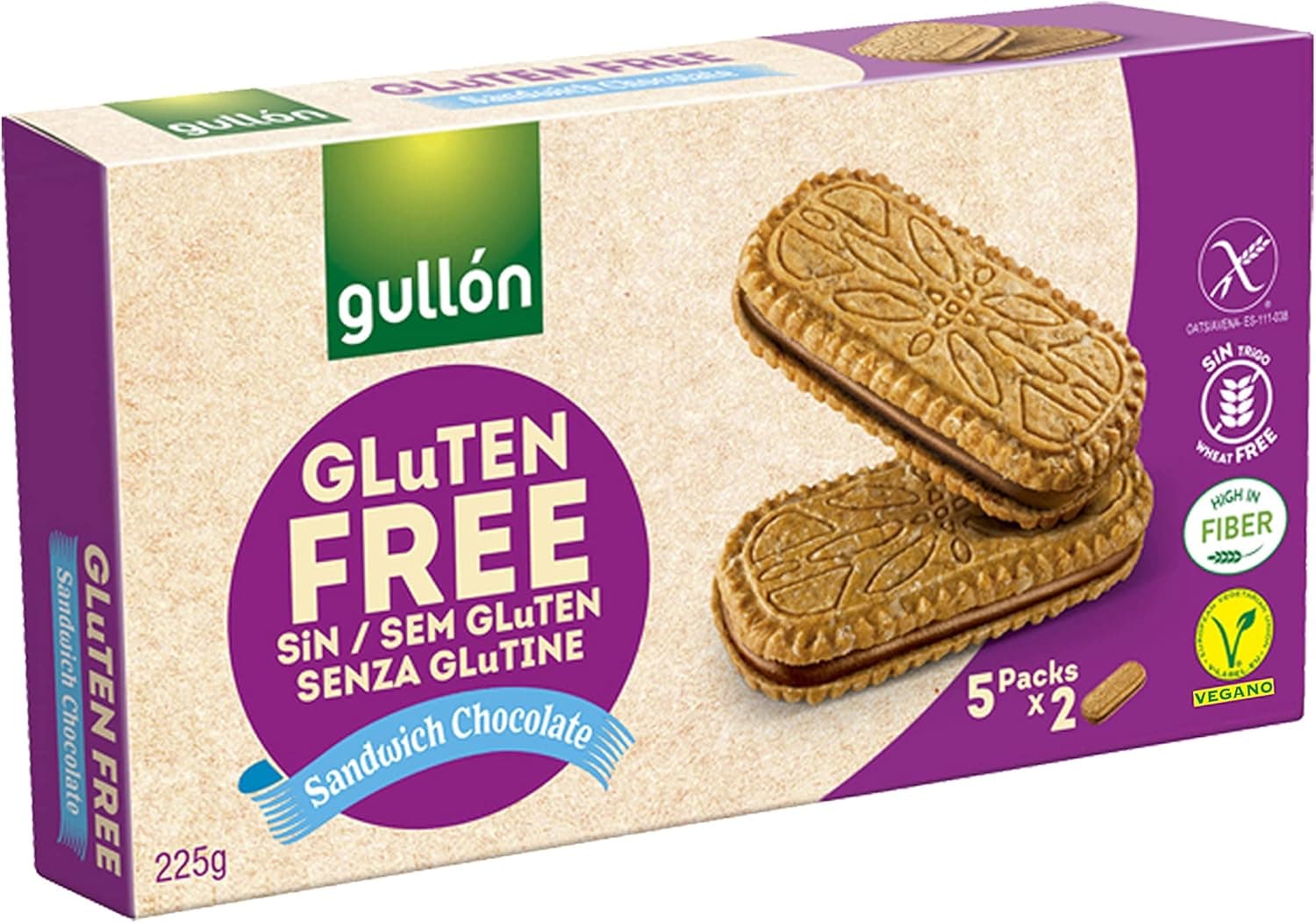 Sanduíche de chocolate cachoeira sem glúten 225 g