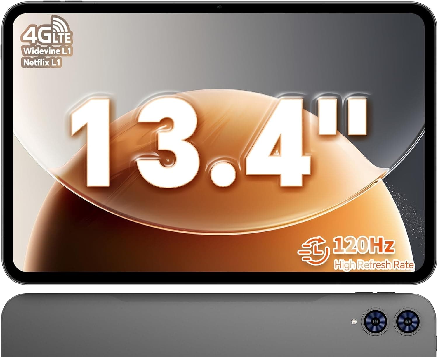 TECLAST T65 | Tablet Android 13,4 polegadas ecrã 120 Hz com 20 GB RAM 128 GB armazenamento, 4G LTE 5G WiFi, bateria 8000 mAh