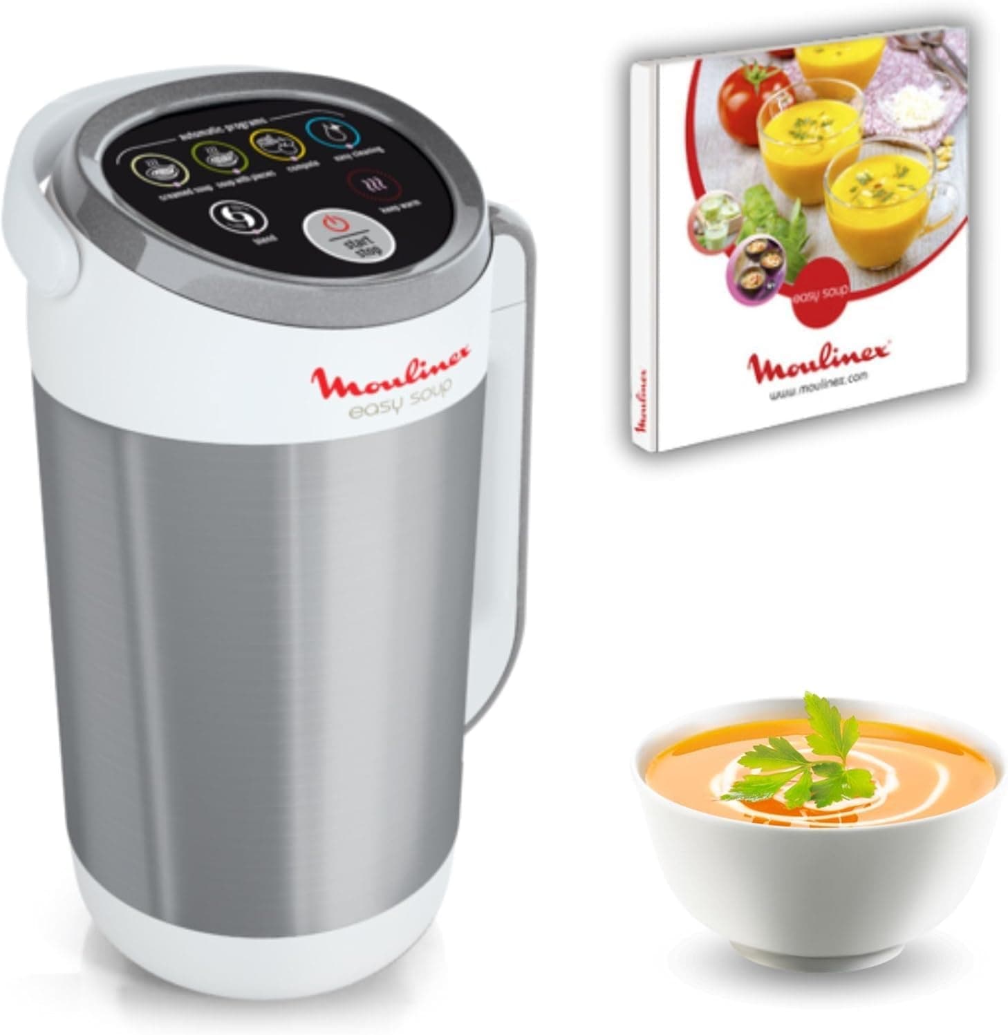 Moulinex Easy Soup LM8411 | Máquina de sopa elétrica com 5 programas automáticos e função manter quente