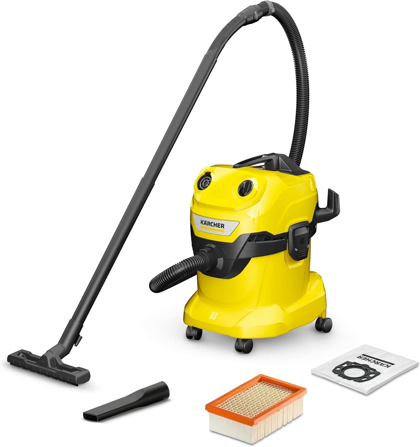 Kärcher WD 4 V-20/5/22 Aspirador a seco e húmido, amarelo