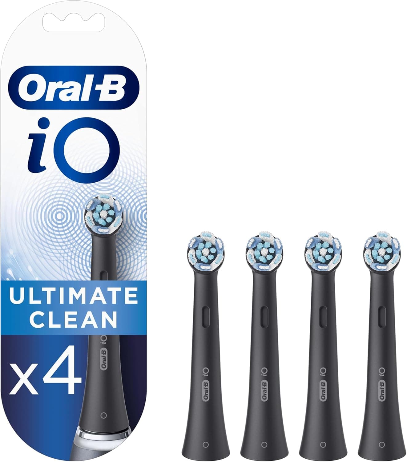 Oral-B iO Ultimate Clean Black cabeças de substituição, conjunto de 4 unidades
