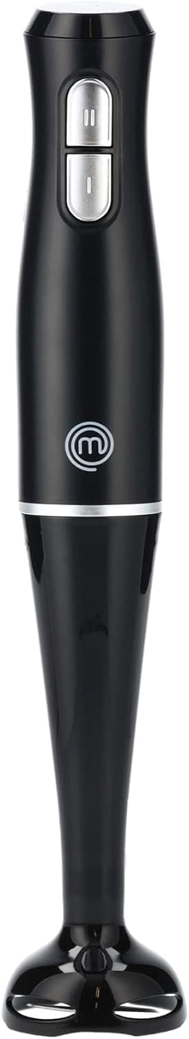 MasterChef Liquidificadora de mão, braço de plástico, 2 velocidades, anti-picadas, liquidificadora profissional, ideal para sopa e como picador de gelo, 200 W, eletrodomésticos cozinha