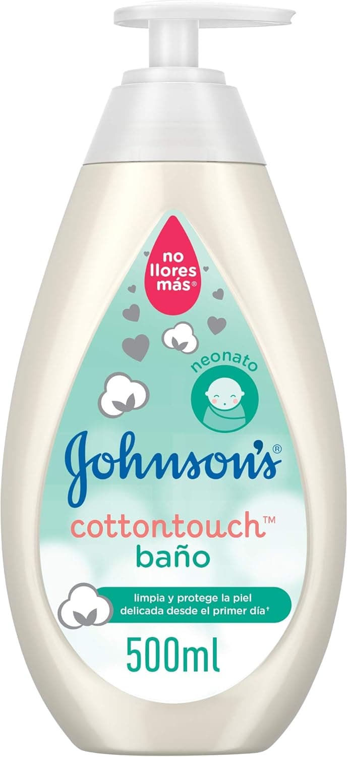 Johnson's Baby Gel de banho Cottontouch, para bebés e recém-nascidos, pele fina e delicada, com algodão puro, 500 ml