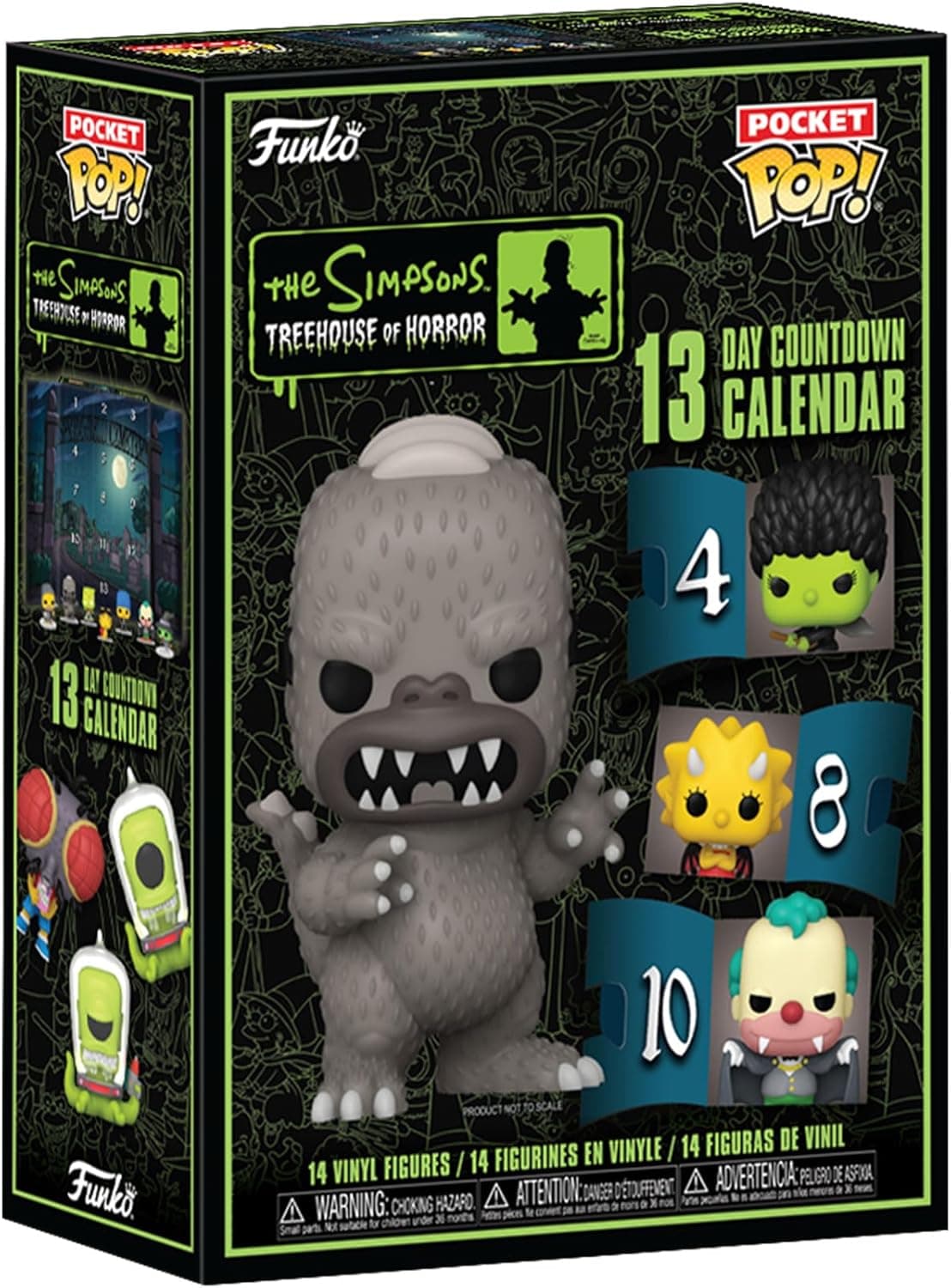 Funko Advent Calendar: Bart Simpsons 13 Day Countdown - The Simpsons - 13 dias de surpresas - mini figura de vinil colecionável