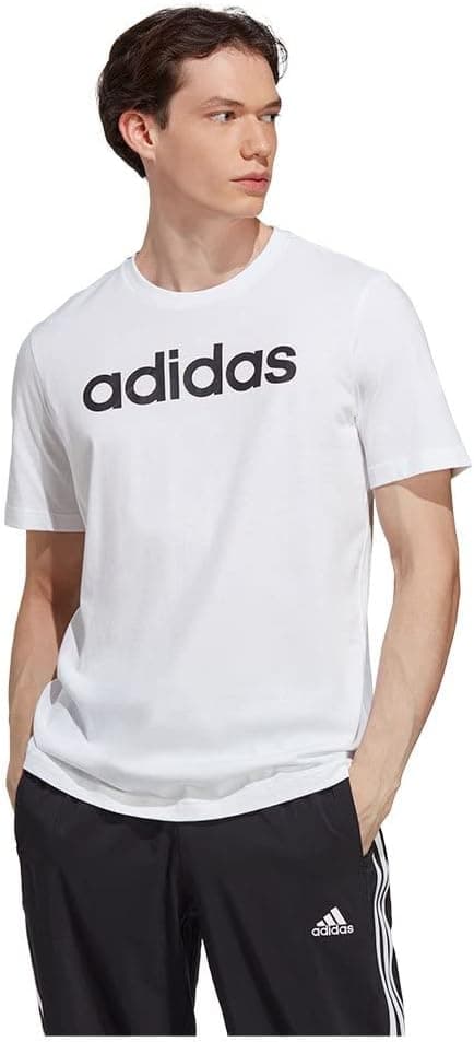 adidas Essentials Single Jersey Linear Embroidered Logo T-shirt para homem