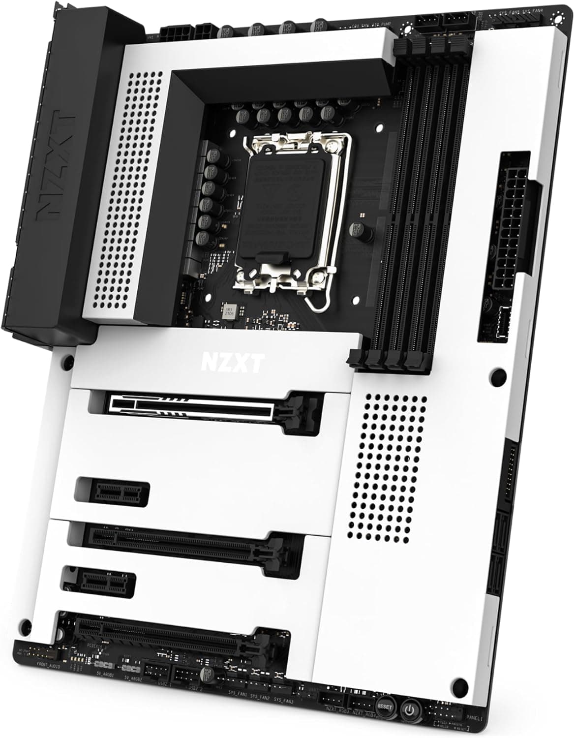 NZXT N7 Z790 Motherboard - N7-Z79XT-W1 - Chipset Intel Z790 (compatível com CPUs de 12, 13 e 14 geração), placa base ATX para jogos - Escudo de E/S integrado - Conexão WiFi 6E - Bluetooth- Bluetooth-