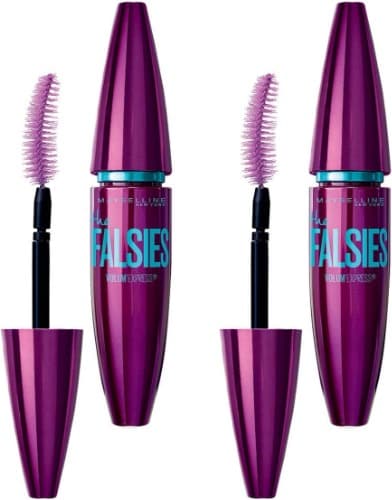MAYBELLINE The Falsies, máscara de pestanas, cor preta, 2 unidades