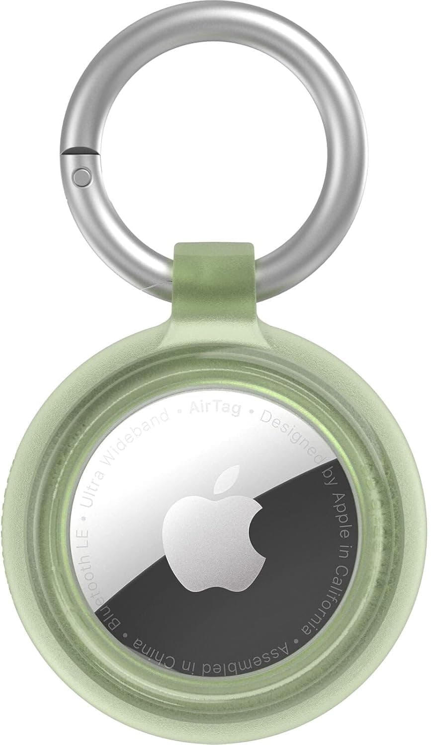 Otterbox AirTags Clear Case para AirTag, Resistente a Choques e Quedas, Ultra Fino, Inclui Mosquetão, Moray