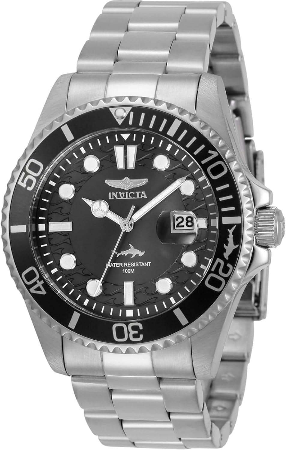 Invicta Pro Diver | Relógio de quartzo em aço inoxidável para homem 43 mm