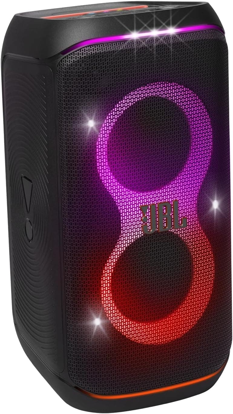 JBL Partybox Club 120, altifalante portátil para festas, com alça dobrável ergonómica, Bluetooth, espetáculo de luzes, resistente a salpicos (IPX4), até 12 h de reprodução, preto