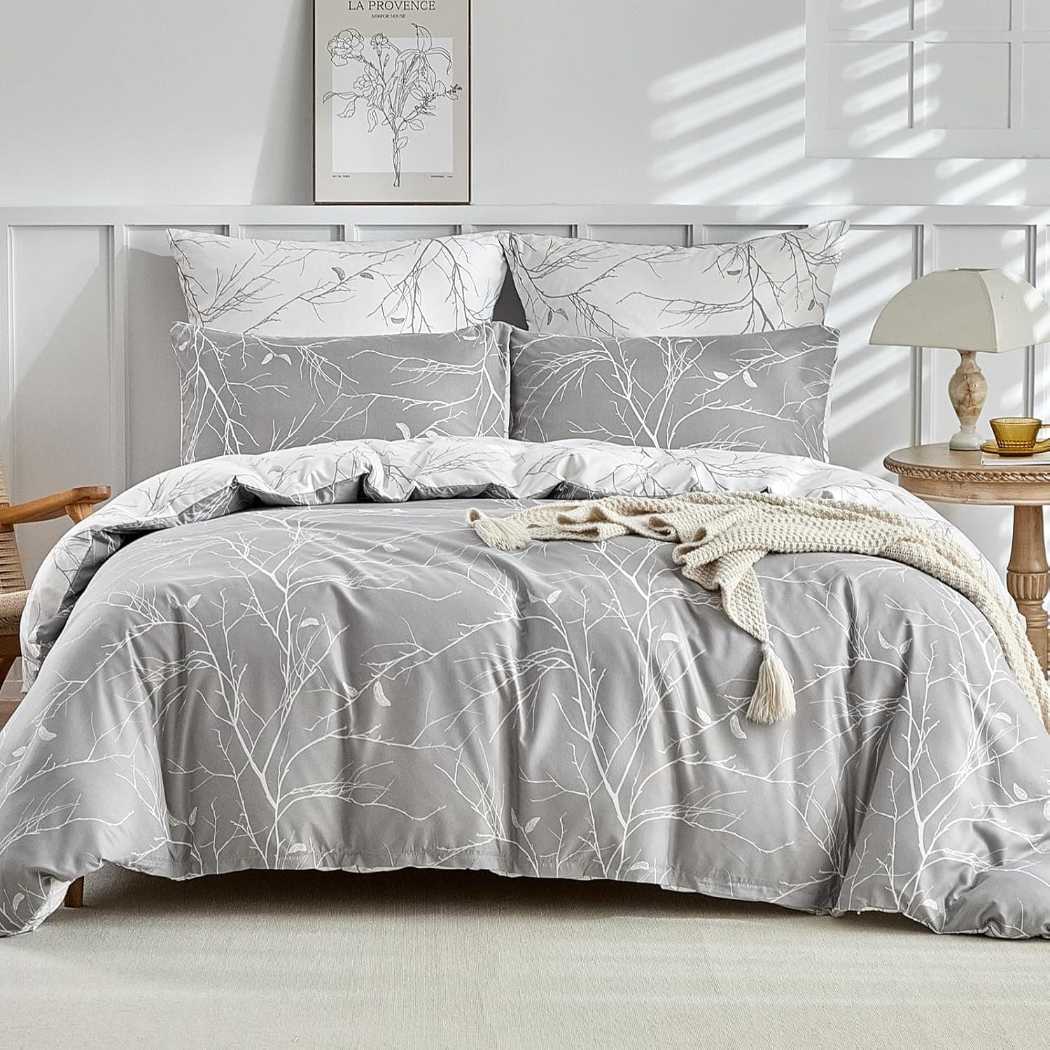 Tokokimo Capa nórdica para cama Cama 135/150 - 230x220cm + 50x75cm x 2, 3 peças