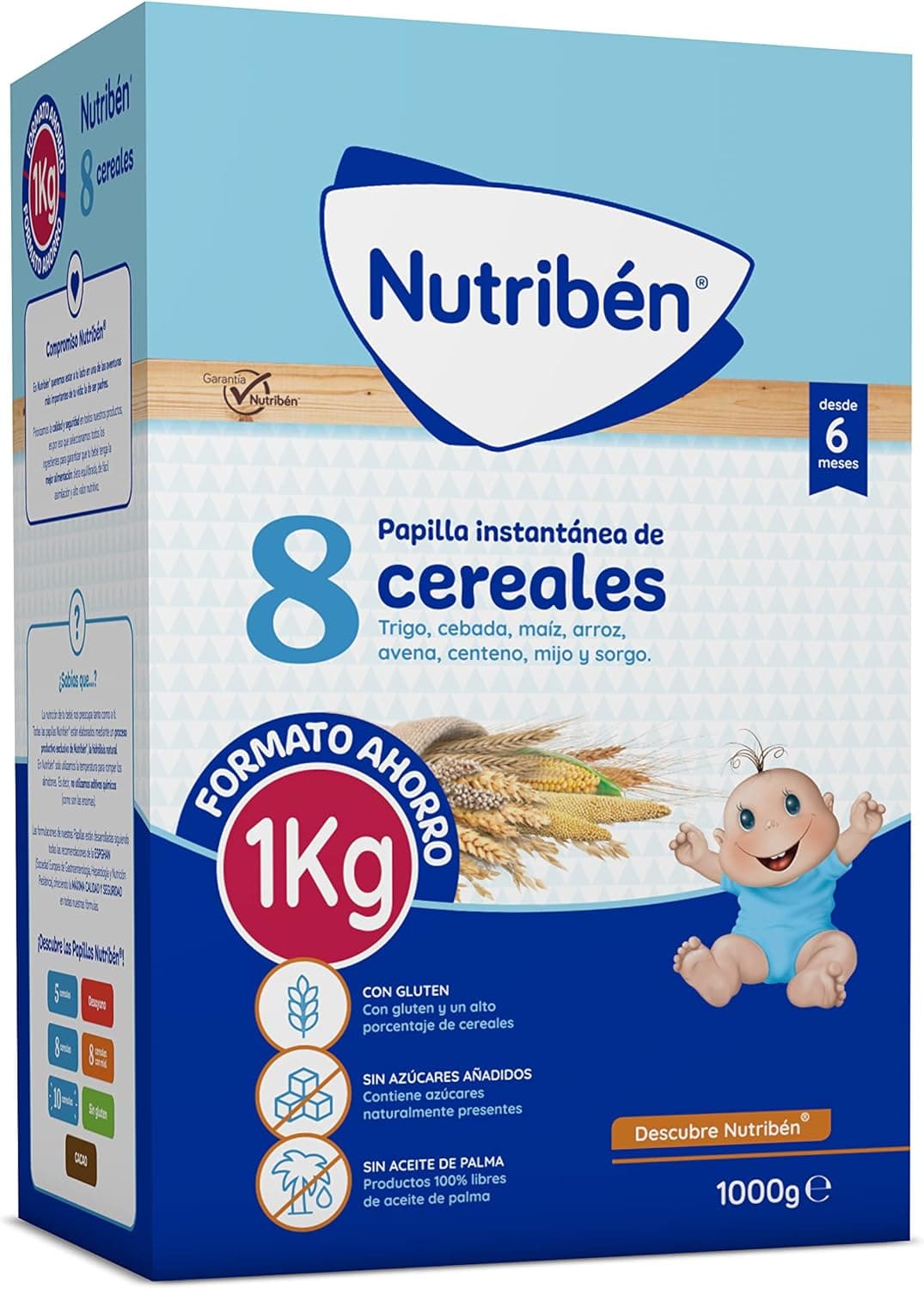 Nutribén Papa instantânea 8 cereais, 1 kg