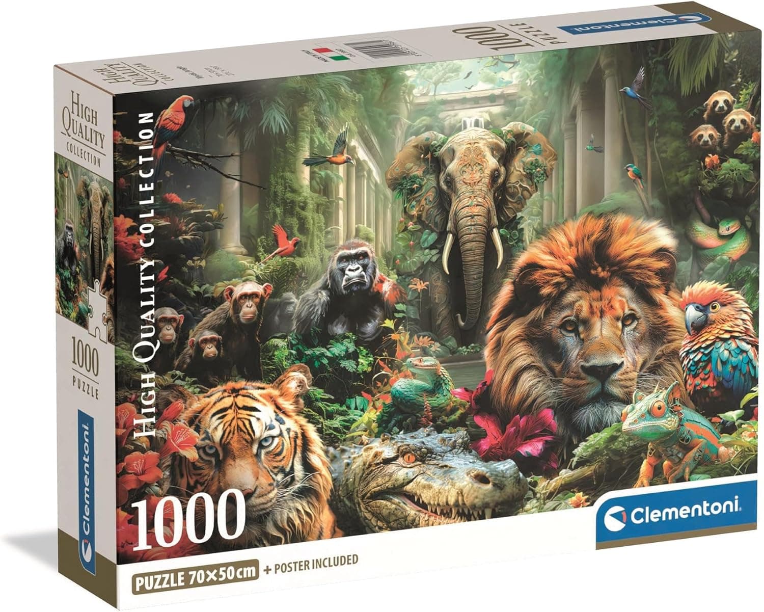Clementoni - Puzzle para adulto, Mystic Jungle, 1000 peças
