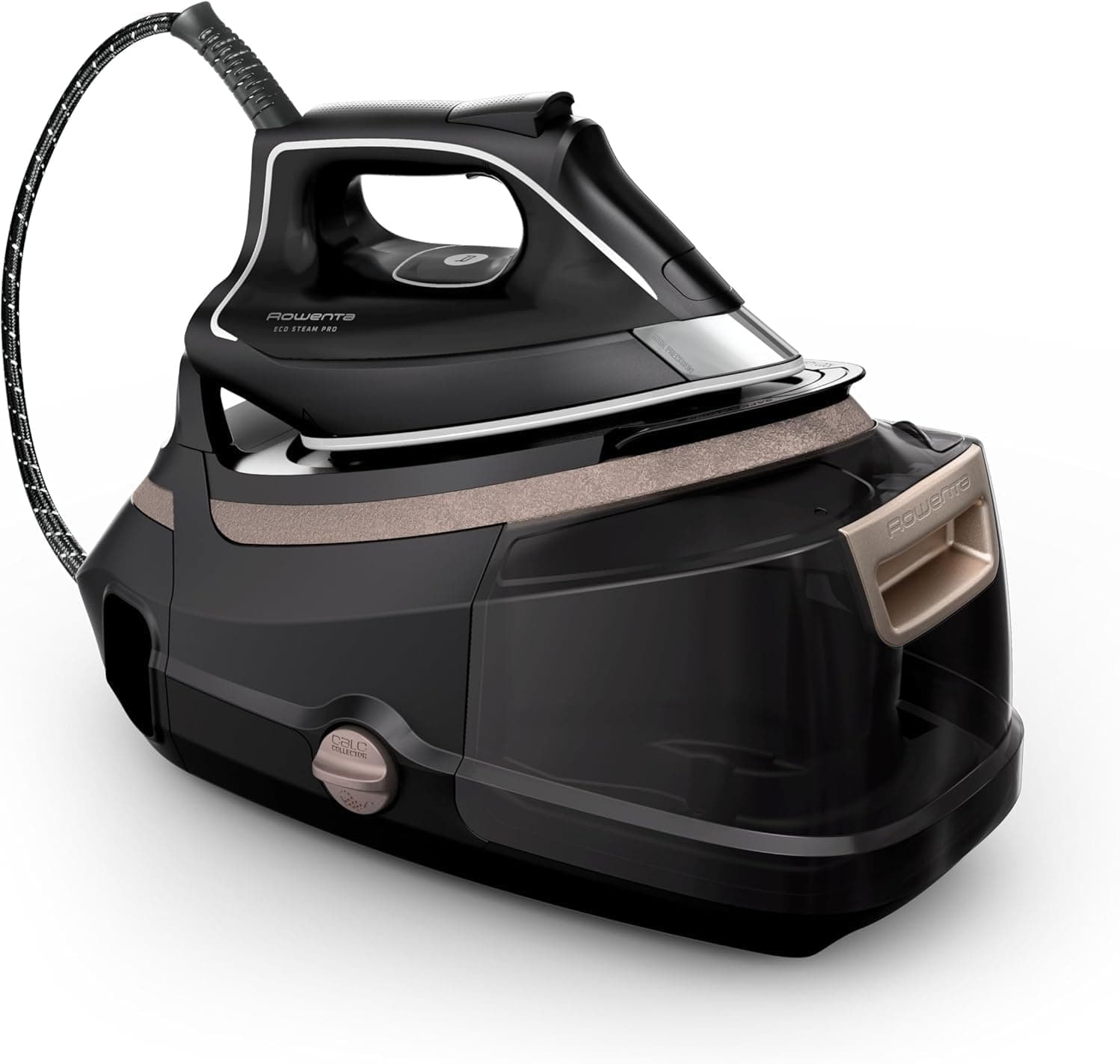 Rowenta Centro de passar Eco Steam Pro - Grande potência de vapor, eficiente, ótima distribuição de vapor, reservatório de água removível 1,3 L, tecnologia silenciosa, design ecológico, DG9640