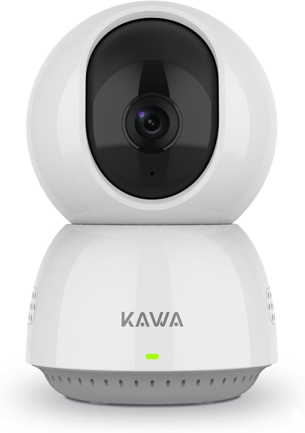 KAWA Vigilador de bebés com câmara de segurança interior 2 K, 2,4 G WiFi 360 câmaras IP para segurança doméstica, câmara para animais de estimação, áudio de 2 vias, visão noturna