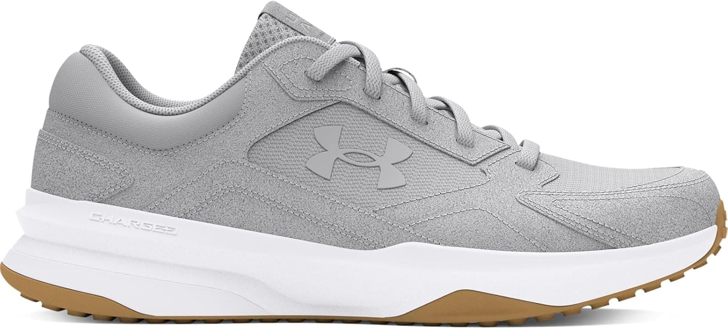 Under Armour UA W Edge Suede – Sapatilhas de Treino Femininas em Halo Gray/White/Halo Gray, Tamanho 39 UE