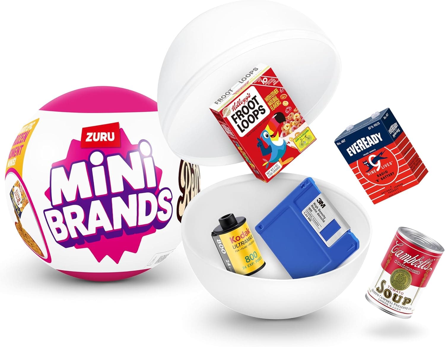 Mini Brands Retro Capsule by ZURU, Surprise retro collectable minis, Blind Packaging, collectables retro