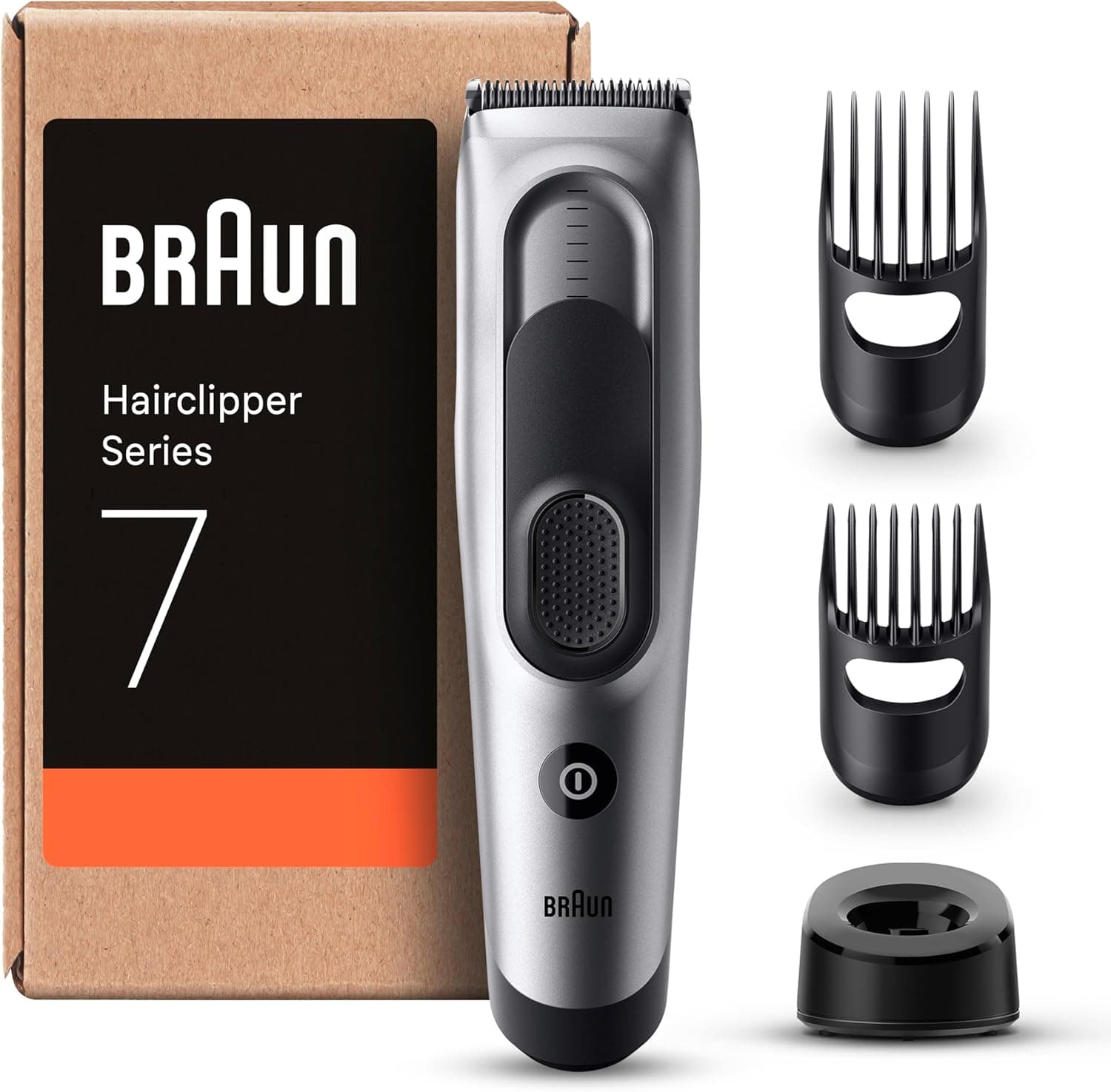 Braun Corta-pelos série 7 HC7390, máquina de barbear, corta-pelos para homens com 17 configurações de comprimento