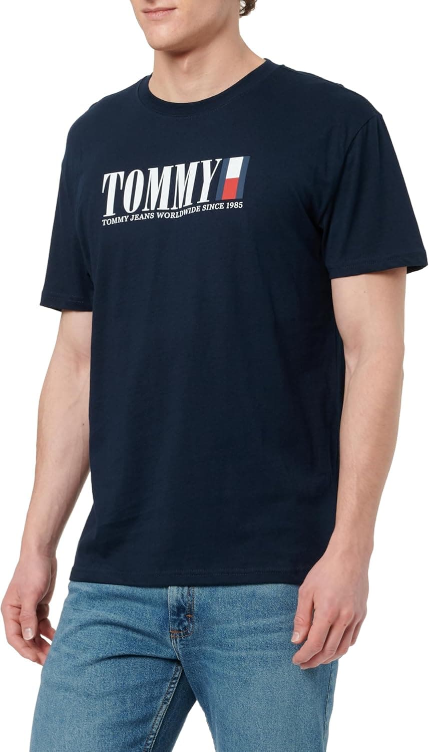 Tommy Jeans Flag | T-shirt de manga curta regular fit para homem