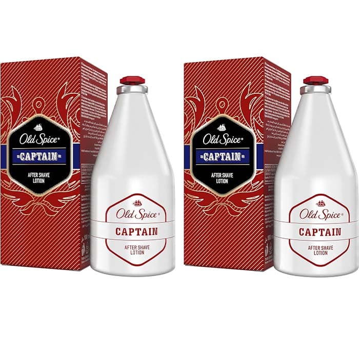 Old Spice Captain Loção Aftershave, 100 ml x2