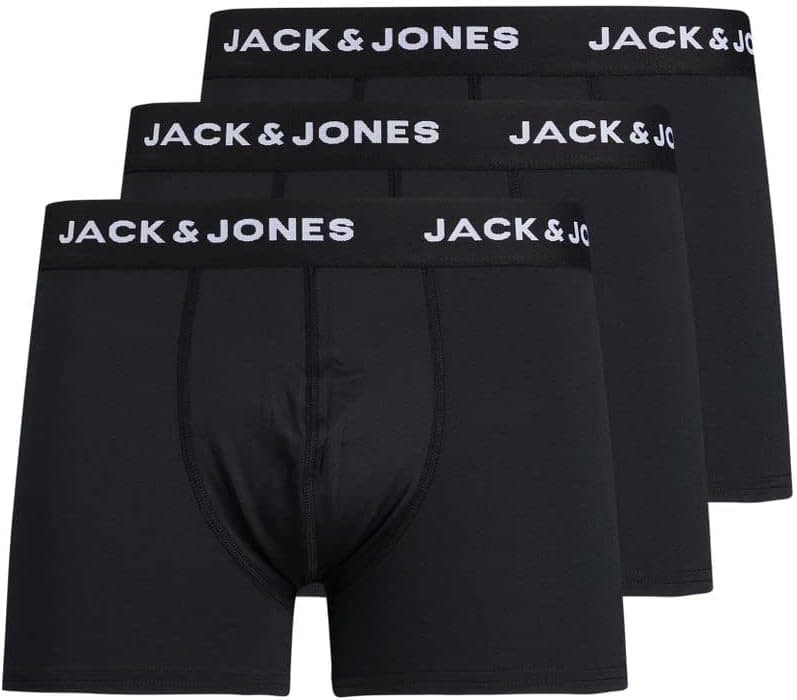 JACK & JONES Boxers para homem, pack de 3, tamanho M