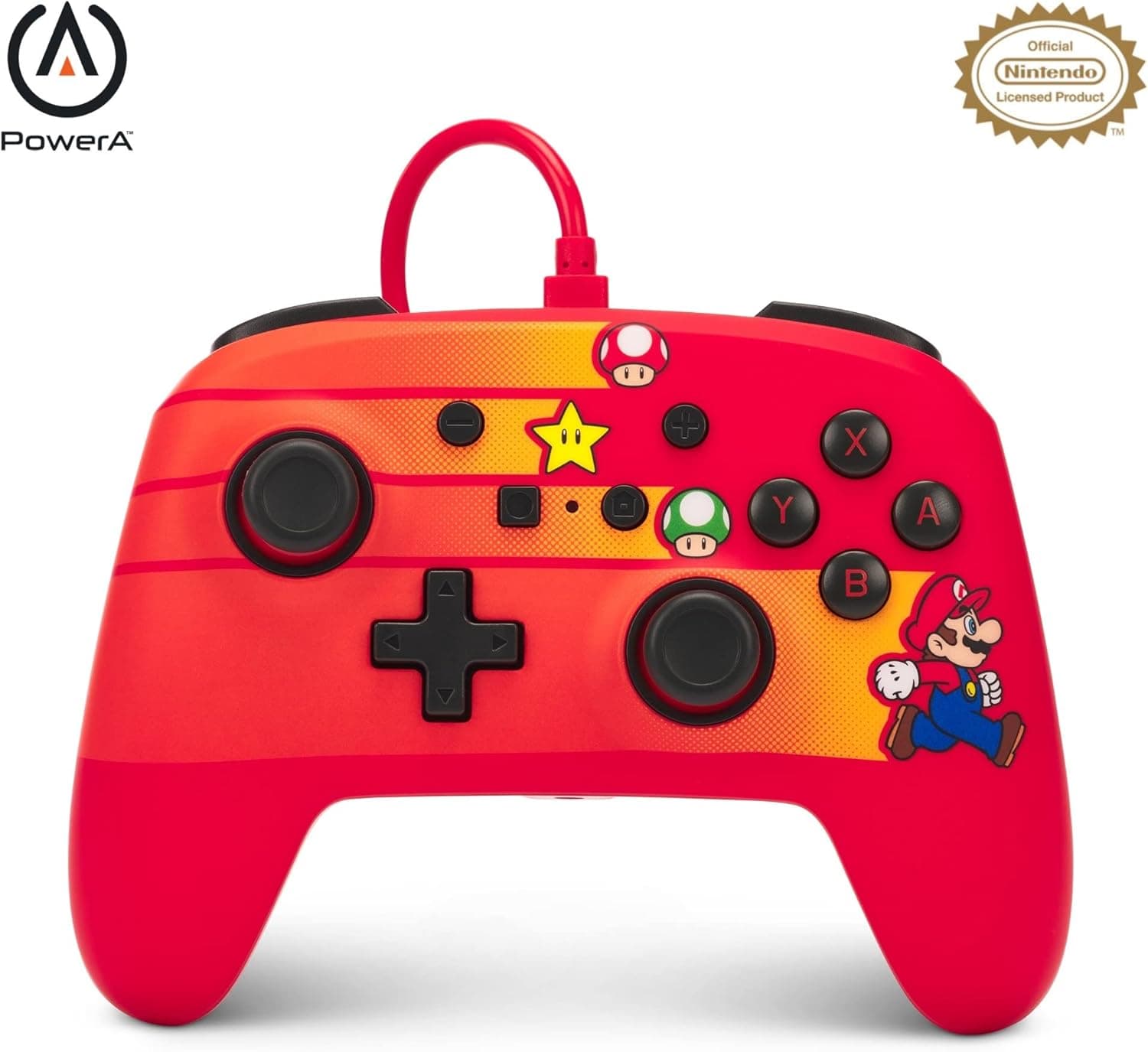 PowerA Comando com cabo melhorado para Nintendo Switch - Speedster Mario