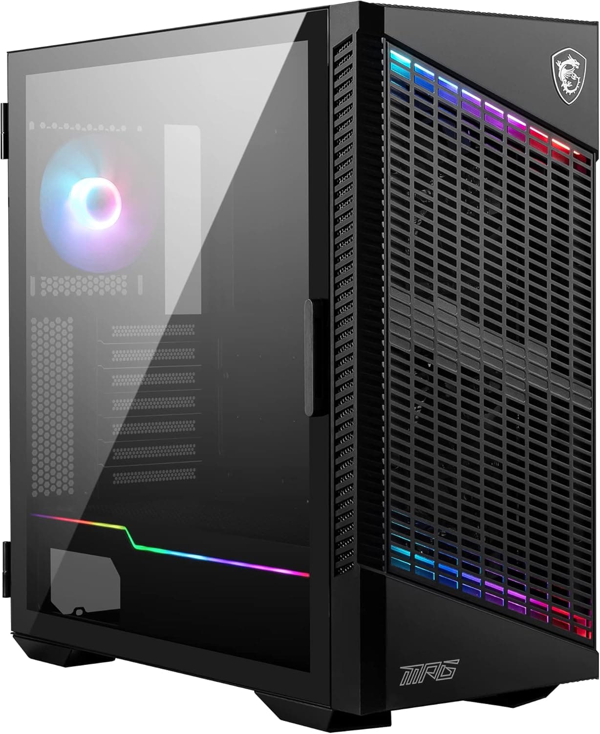 MSI MPG VELOX 100P AIRFLOW | Caixa ATX com painel em vidro temperado, iluminação Mystic Light e ventilação otimizada