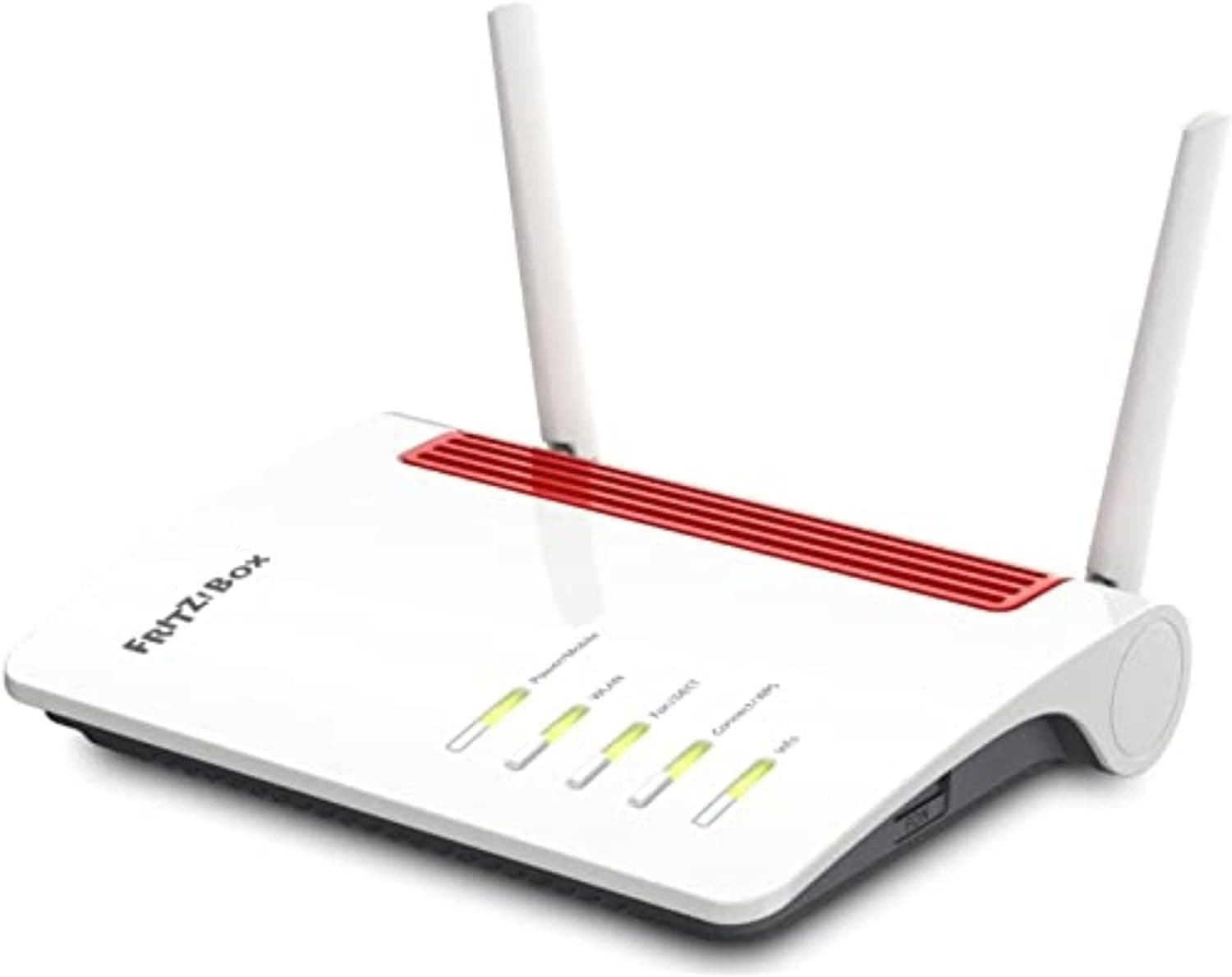 AVM FRITZ! Box 6850 5G International Modem Router LTE, ranhura SIM, Wi-Fi AC até 1300 Mbps (866 Mbps em 5 GHz e 400 Mbps em 2,4 GHz), 4 Gigabit LAN, DECT, USB 3 .0, Interface em espanhol