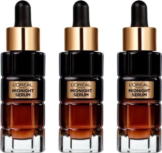 L'Oréal Paris Age Perfect Midnight Sérum, renascimento celular, com complexo antioxidante, para todos os tipos de pele, 30 ml x 3