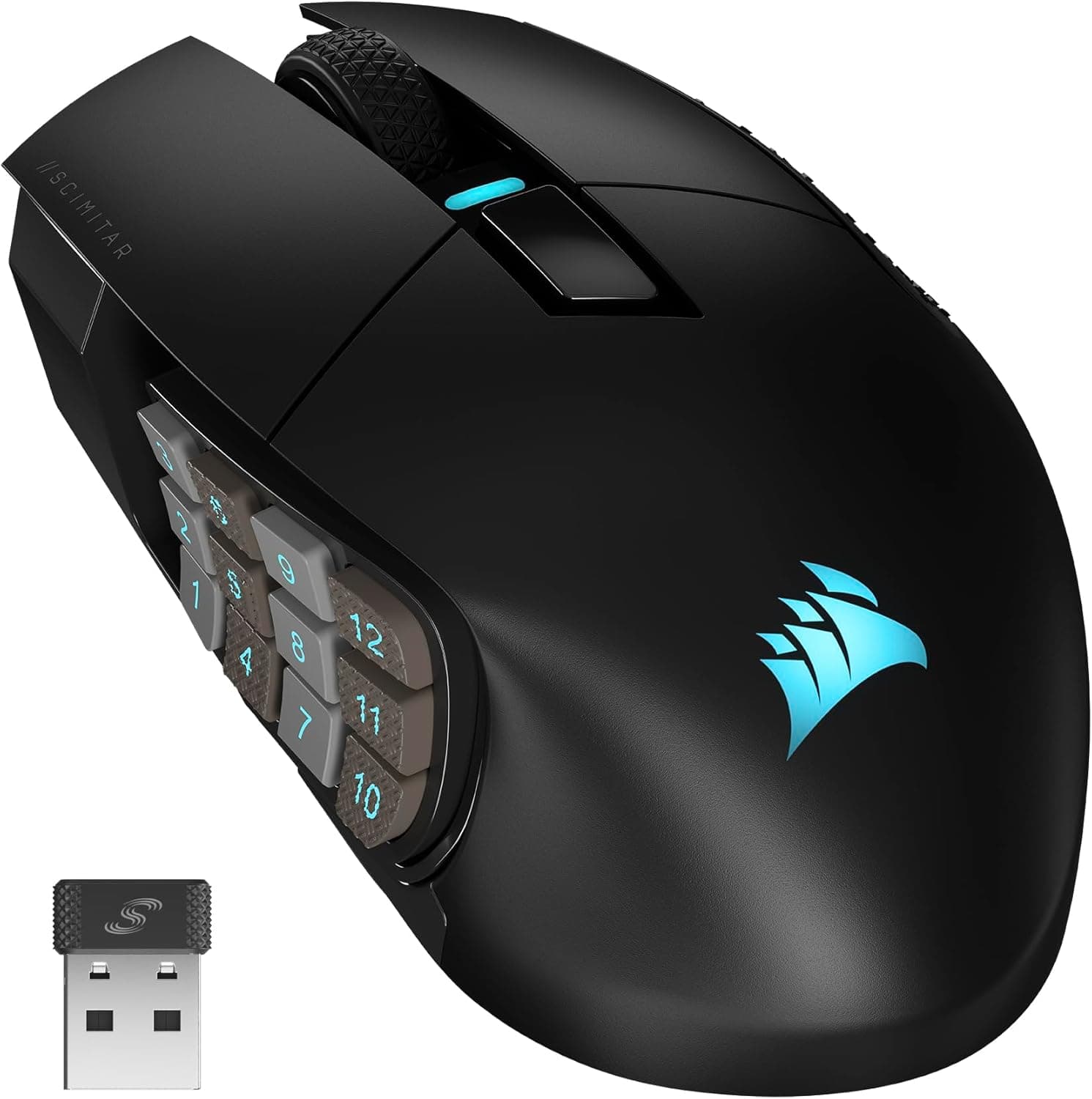 Corsair Scimitar Elite Wireless | Rato gaming MMO sem fios com 16 botões programáveis e até 150 horas de autonomia