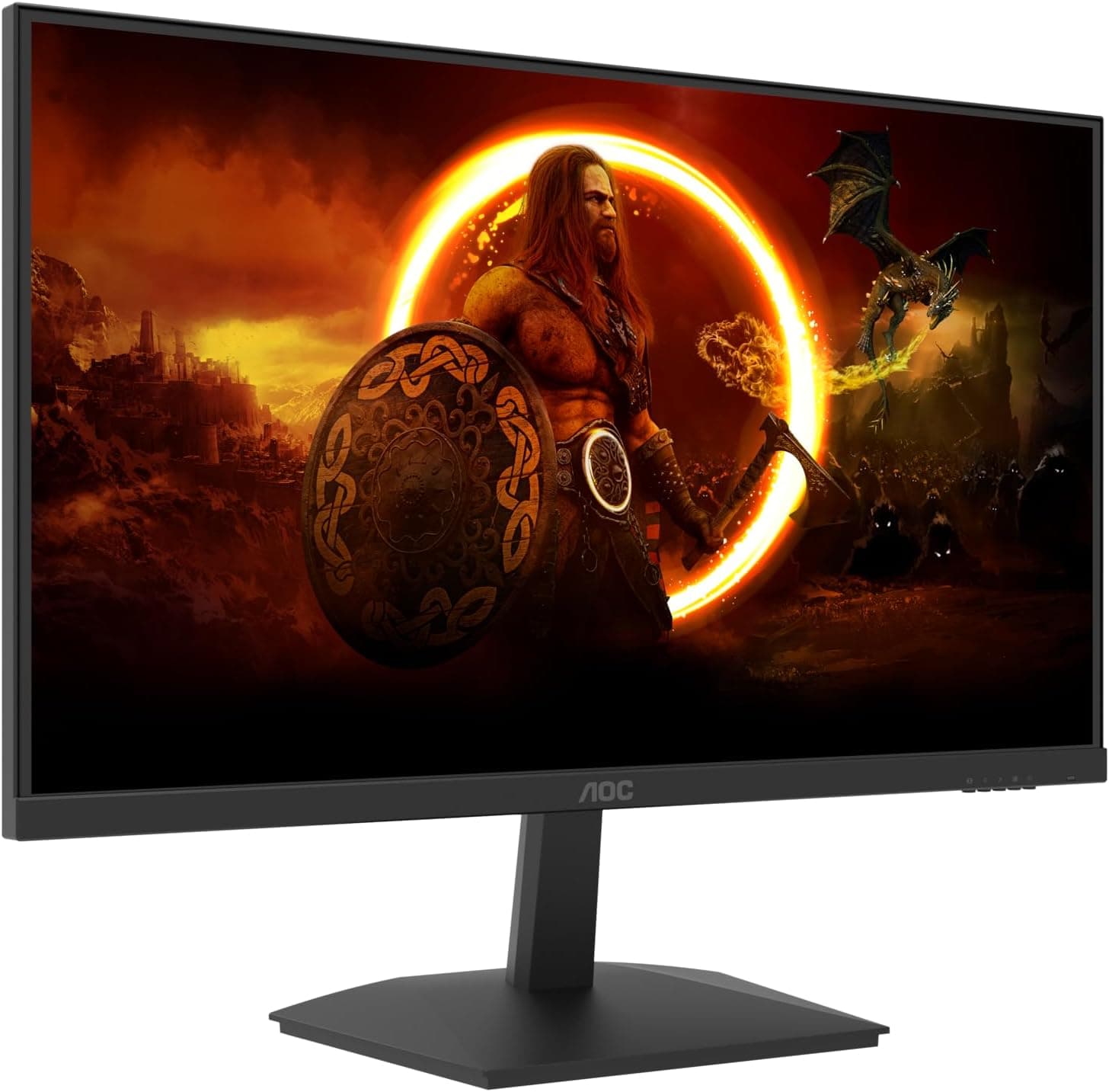 AOC Gaming 24G15N2 Monitor FHD de 27 polegadas, 180 Hz, 1 ms, AdaptiveSync (1920x1080, 2X HDMI, DisplayPort)