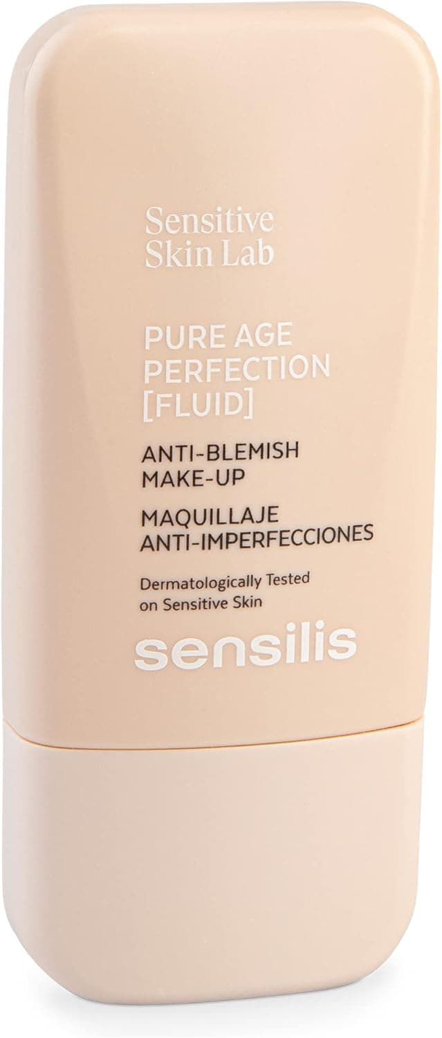 Sensilis Pure Age Perfection maquilhagem 8 horas de duração, tratamento anti-imperfeições, para peles oleosas e com acne, tom 05 peito rosa - 30 ml