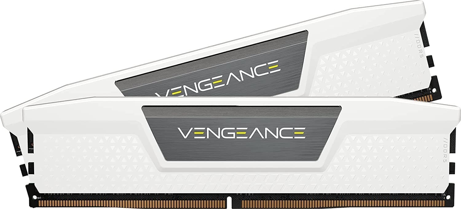CORSAIR Vengeance DDR5 RAM 32 GB (2 x 16 GB) 6400 Mhz C32 memória do computador - branco (CMK32GX5M2B6400C32W)