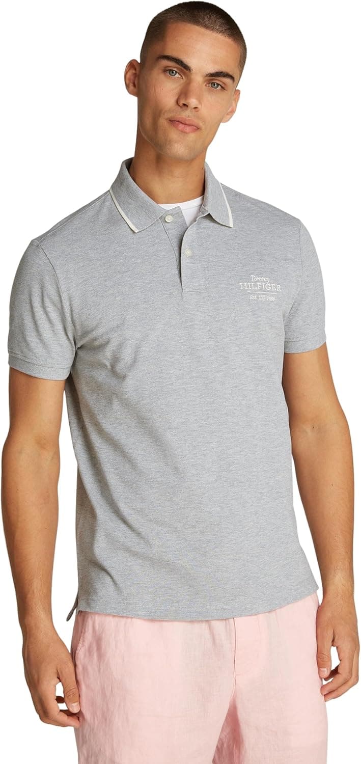 Tommy Hilfiger | Polo de manga curta com estampado no peito para homem