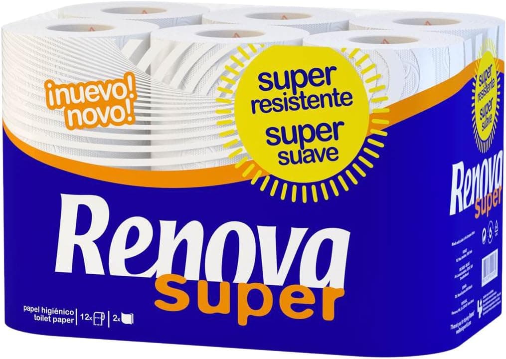 Renova Papel higiénico, 2 folhas - 12 rolos