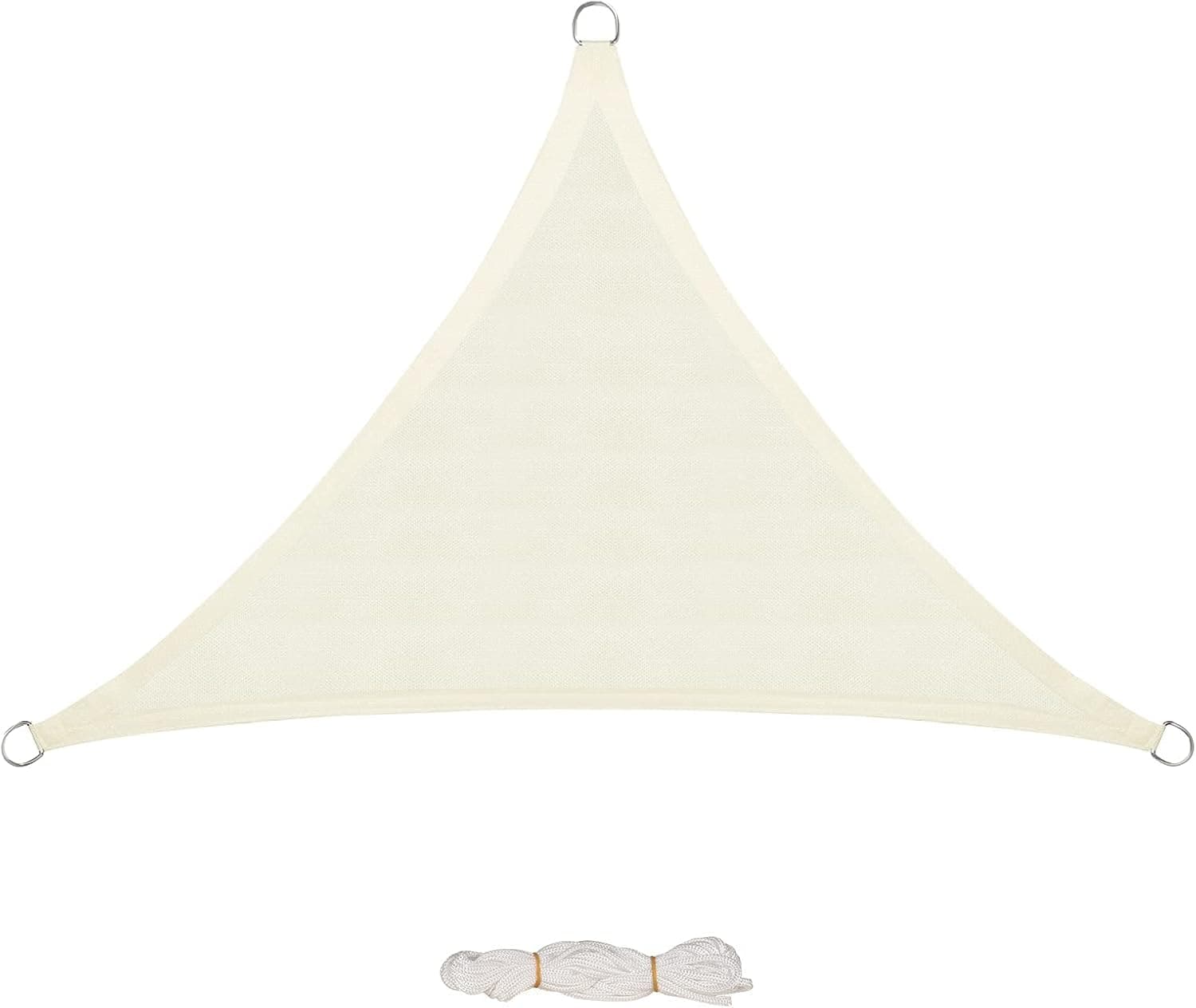 EUGAD Toldo vela de sombra retangular triangular, toldo HDPE exterior impermeável à prova de vento com proteção UV para pátio, jardim, varanda, exterior