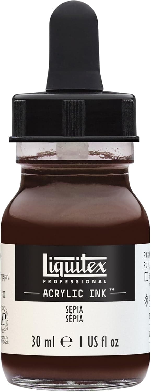 LIQUITEX Tinta acrílica, sépia, 30 ml