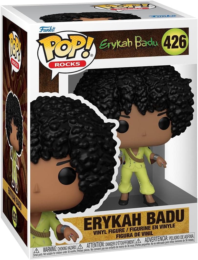 Funko Pop Rocks Erykah Badu Essence Awards | Figura de coleção em vinil para fãs de música
