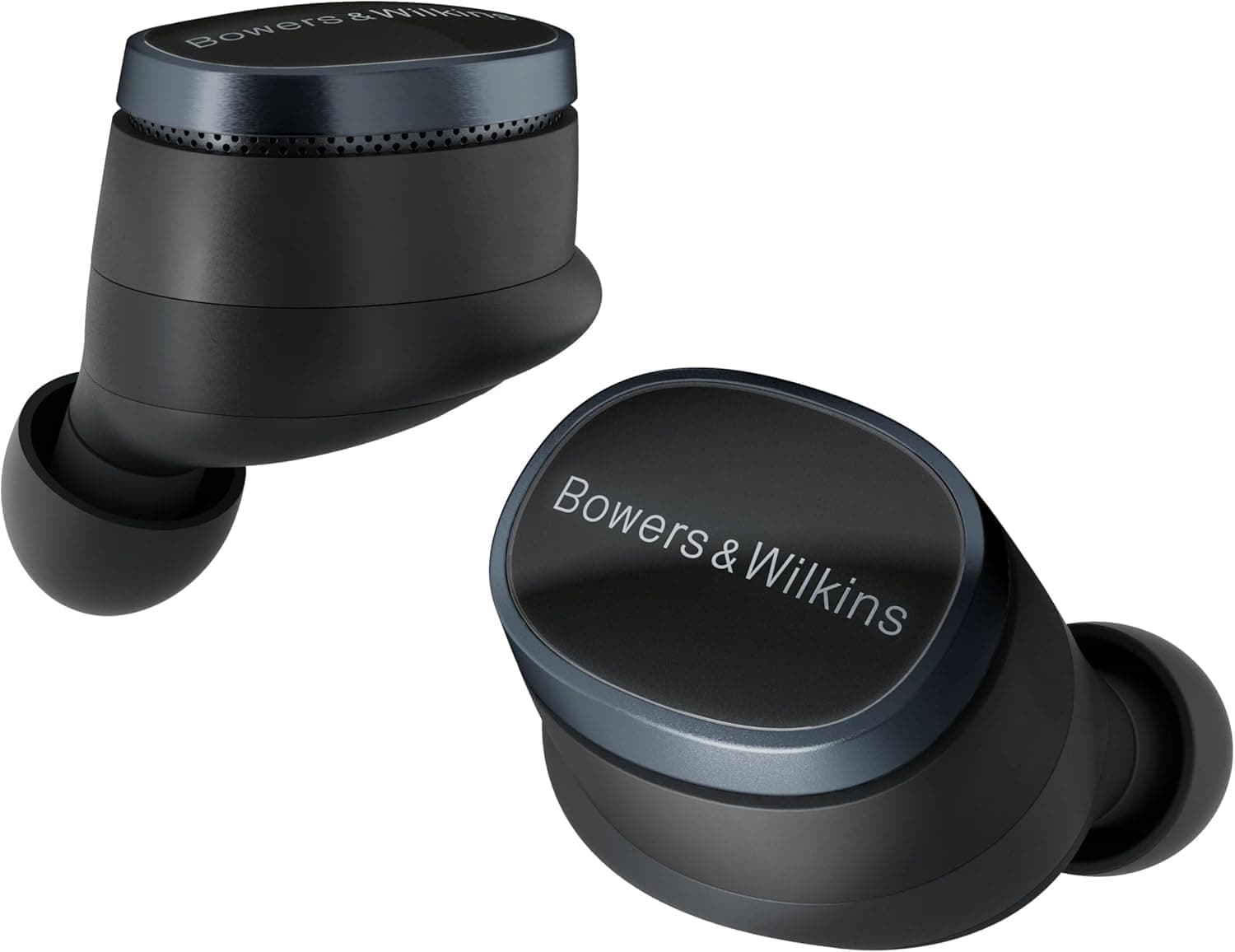 Bowers & Wilkins Pi8 Auriculares sem fios True Wireless com Bluetooth, AptX, cancelamento de ruído ativo (ANC) e microfones integrados - Anthracite Black