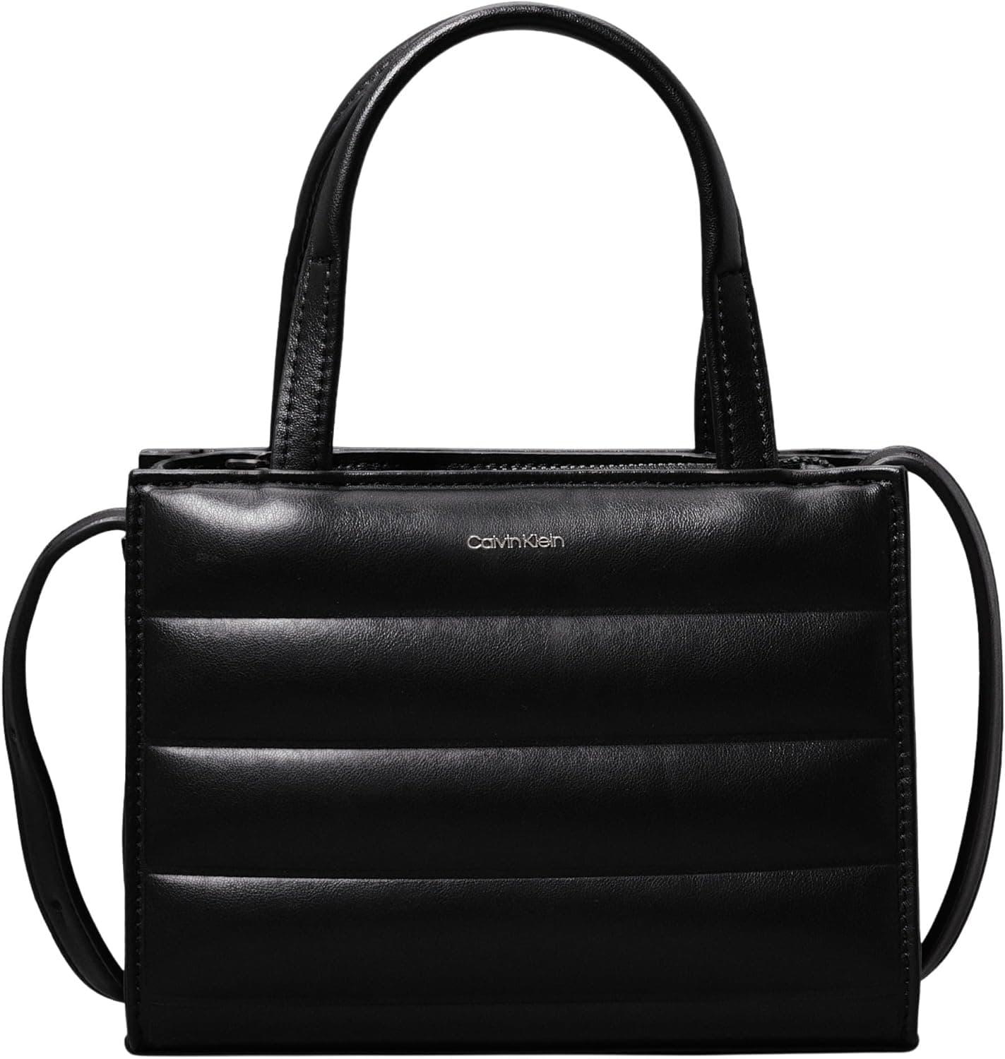 Calvin Klein Bolsa Tote mulher Line Quilt mini pequeno, preto (Ck Black), tamanho único, Preto (Ck Black)