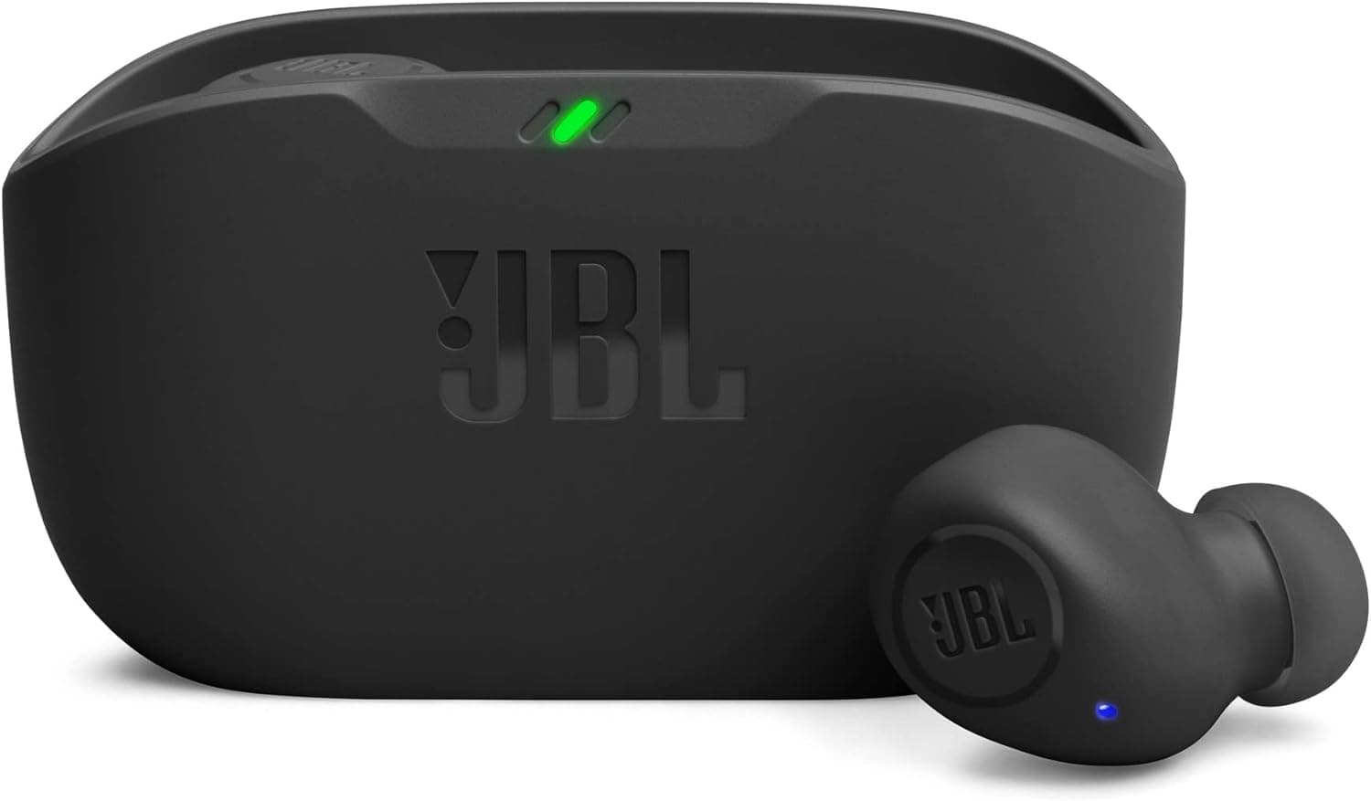 JBL Wave Buds, auriculares sem fios In-Ear com resistência à água IP54 e IPX2, graves potentes e 32 horas de duração da bateria, em preto